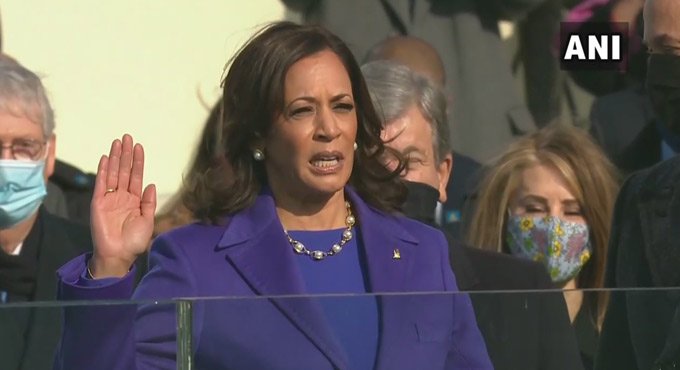 Kamala Devi Harris sworn in as the US Vice President