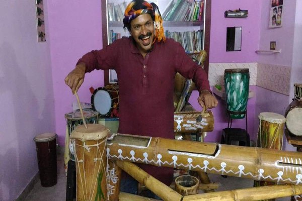 Kerala folk musician bats for bamboo promotion
