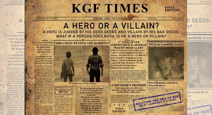 KGF Times launched ahead of the movie’s release