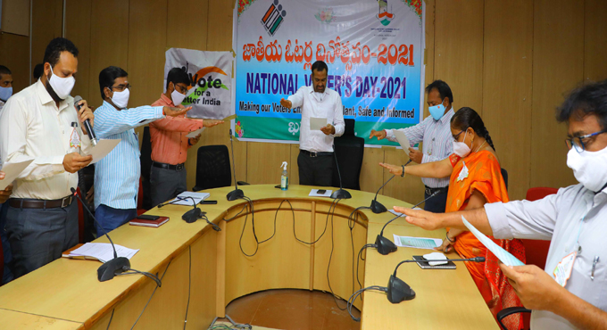 National Voters’ Day celebrated in Khammam