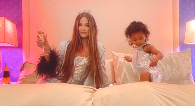 Khloe Kardashian celebrates New Year with daughter True