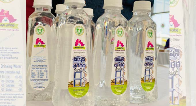 'Bhagiratha' water bottles