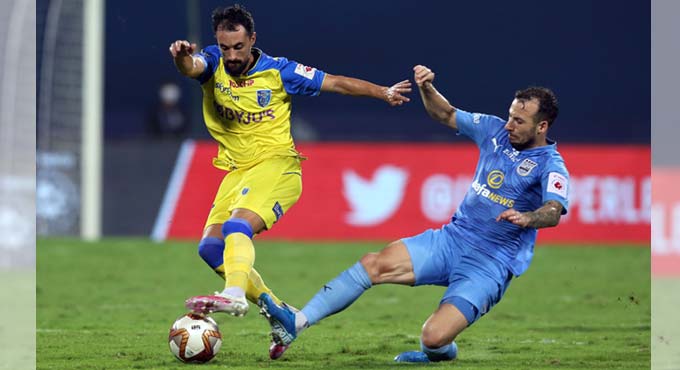 Mumbai City FC down Kerala Blasters FC