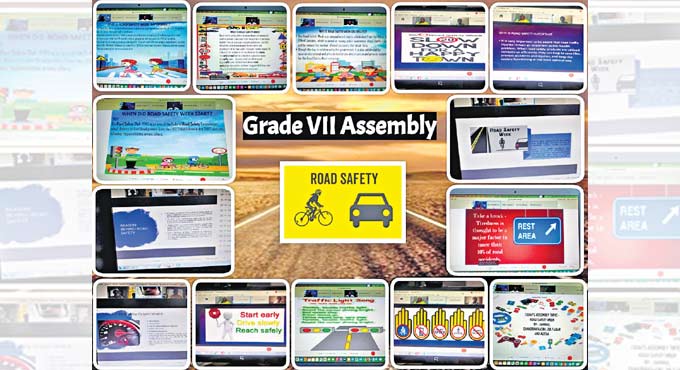 Students sensitized about road safety rules