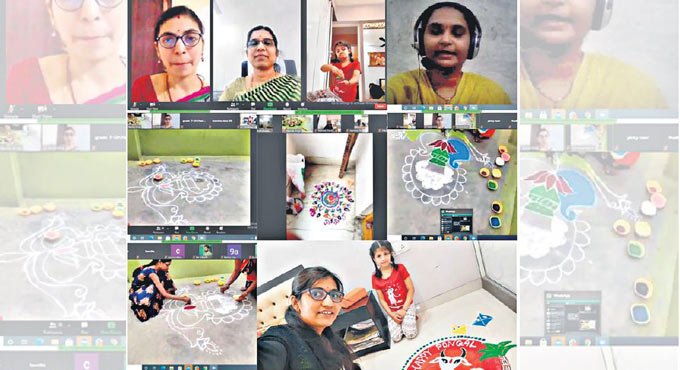 Virtual Rangoli competition ushers in Sankranti festivities