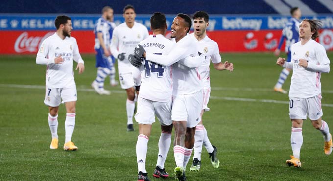 Hazard shines for Madrid without Zidane