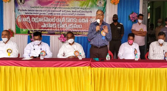 SCCL trains youth for army recruitment rally in Kothagudem