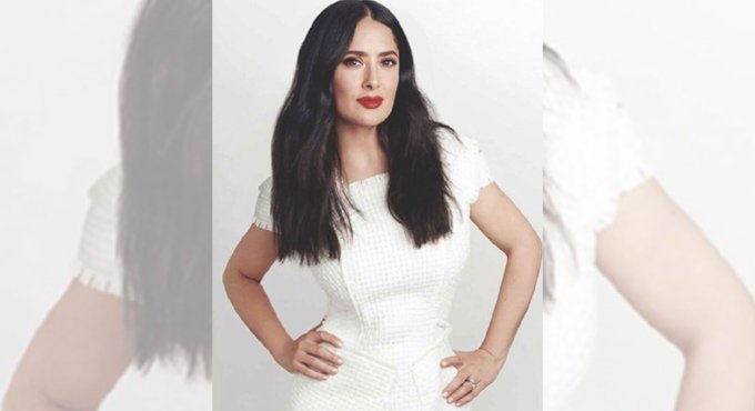 Salma Hayek joins the ‘Bernie Sanders’ viral meme bandwagon