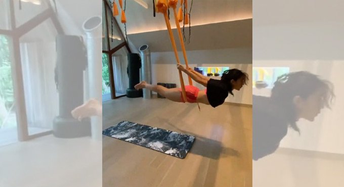 Sara Ali Khan channels weekend workout motivation with aerial yoga video