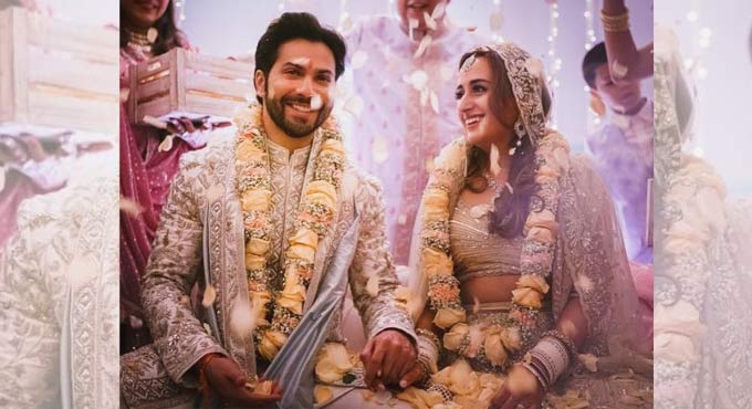 Varun Dhawan shares first image of wedding with Natasha Dalal
