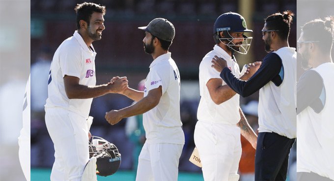 Vihari, Ashwin battle it out as India draw 3rd Test against Australia