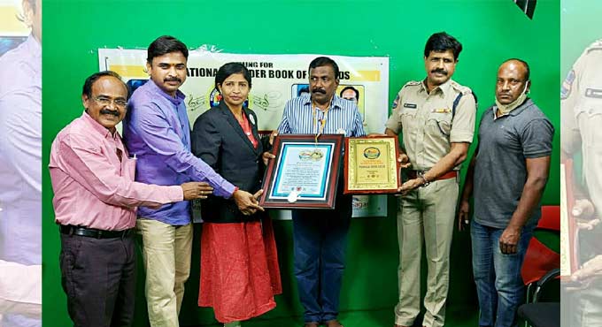 Whistle artiste from Mancherial enters International Wonder Book of Records