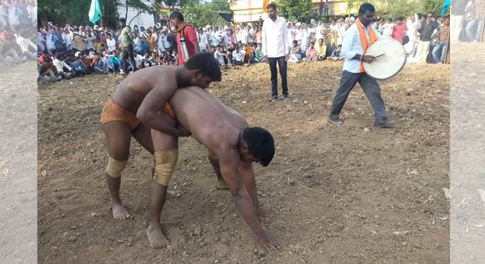 Wrestling bouts part of Nirmal’s Sankranti revelry