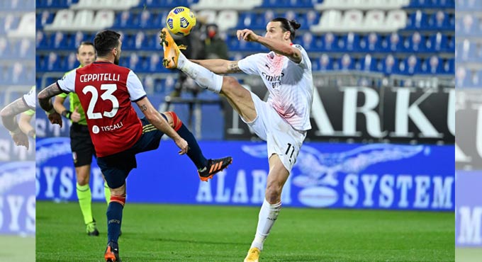 Serie A: Ibrahimovic scores a brace for Milan