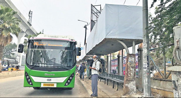 Hyderabad: JBS Picket stop for e-buses in neglect