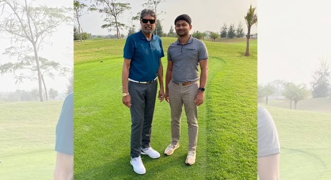 Kapil tees off at Hyderabad’s Haldi Golf County