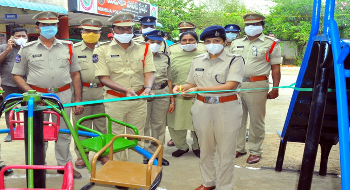 Children’s play area inaugurated at women’s PS in Khammam
