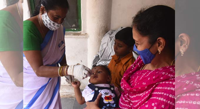 Telangana: 38 lakh children get polio shots
