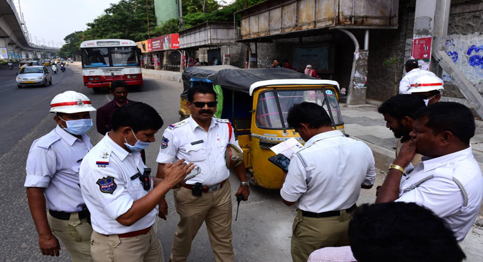 Telangana police tops in collecting e-challan fines-Telangana Today