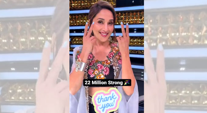 Actress Madhuri Dixit garners 22M followers on Instagram
