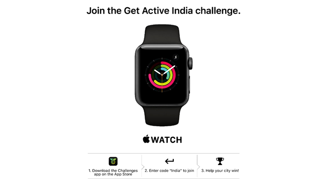 Apple partners launch ‘GetActiveIndia’ challenge for Watch users