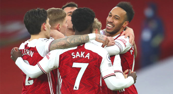 Aubameyang scores hat-trick as Arsenal defeat Leeds United