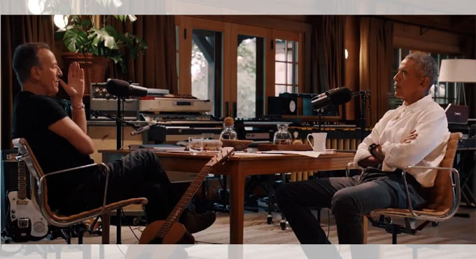 Obama, Springsteen team up for Spotify-exclusive podcast