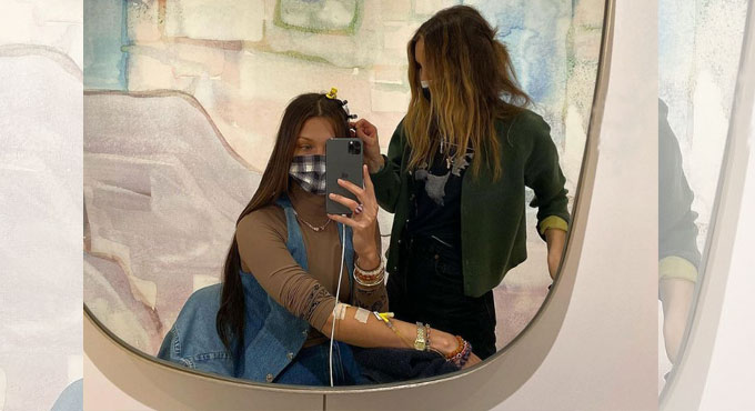 Bella Hadid shares a glimpse of her life with Lyme disease