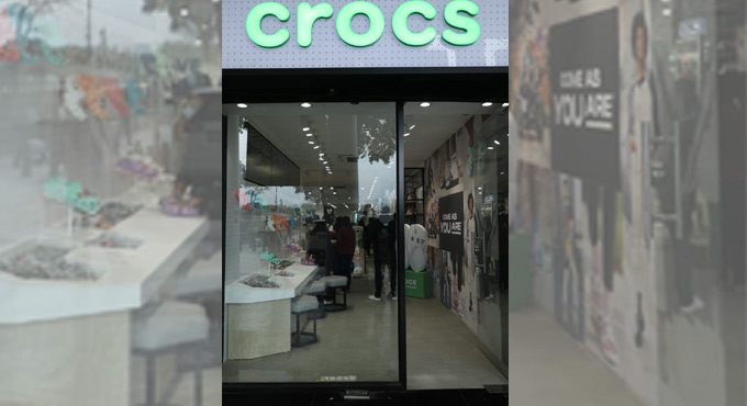 Crocs opens its biggest store in India