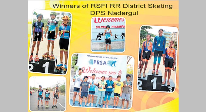 Delhi Public School students excel in RR District skating event