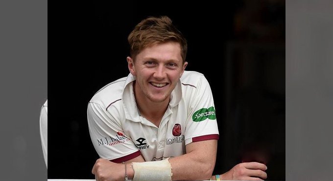 Advertising board falls on Dom Bess’ head during media interaction