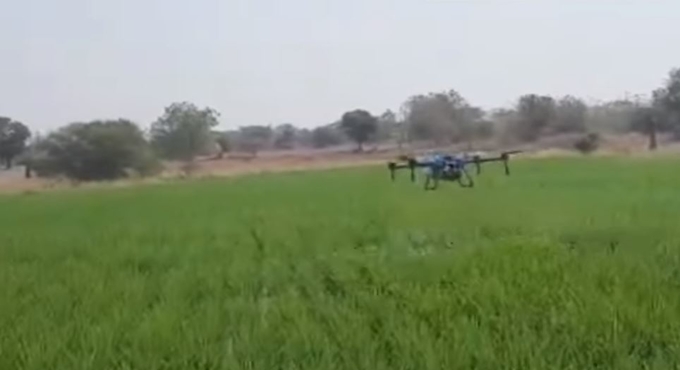 Watch: Now, drones for farmers to spray pesticides