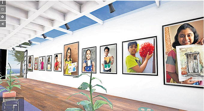 Students of Gitanjali Vedika display freedom of artistic voice