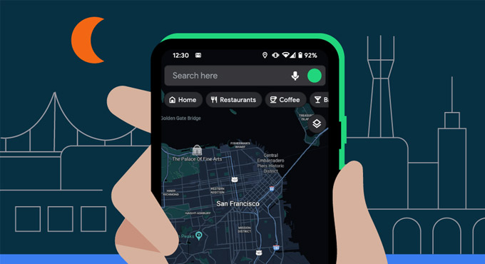Google Maps gets full-fledged dark mode on Android