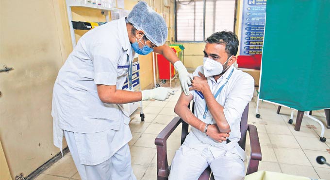 Vaccine at all healthcare centres in Telangana