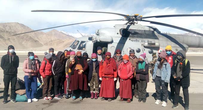 IAF airlifts students to Leh as academic session recommences