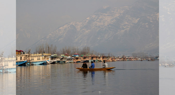 Partial cloud cover over Jammu and Kashmir, Ladakh