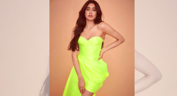 Janhvi Kapoor treats fans to stunning pictures in neon green ensemble