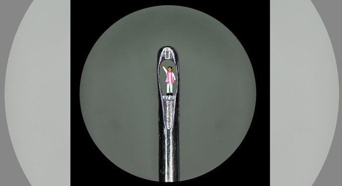 Micro artist’s mega tribute to CM KCR