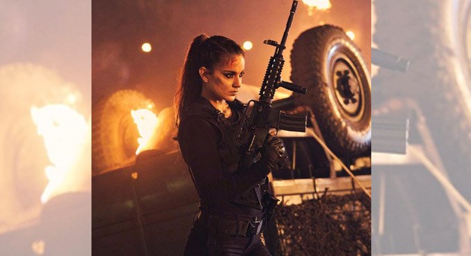 Kangana shares her fiery look from ‘Dhaakad’, resembles Sienna Miller