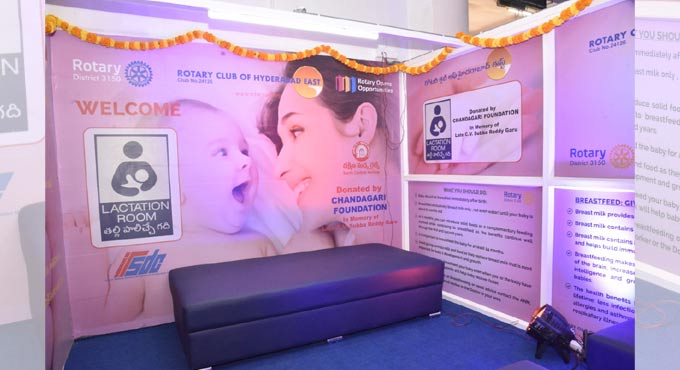 Baby feeding kiosk installed at Secunderabad railway station