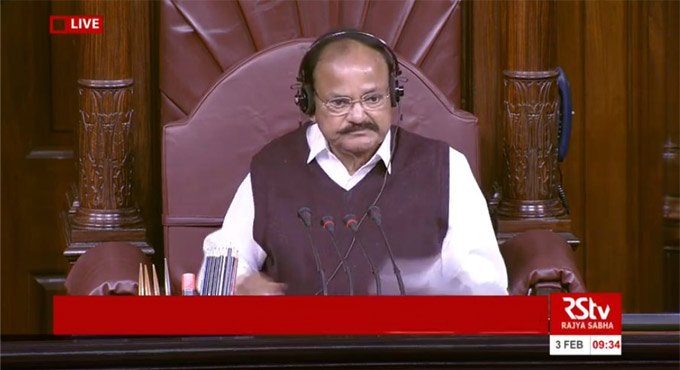 Naidu warns MPs against recording proceedings on mobile phones