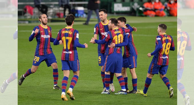 Super sub Messi sparks Barcelona to 3-2 comeback win at Betis