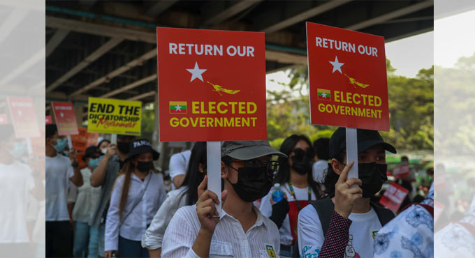 More Myanmar protests follow strike, foreign concerns