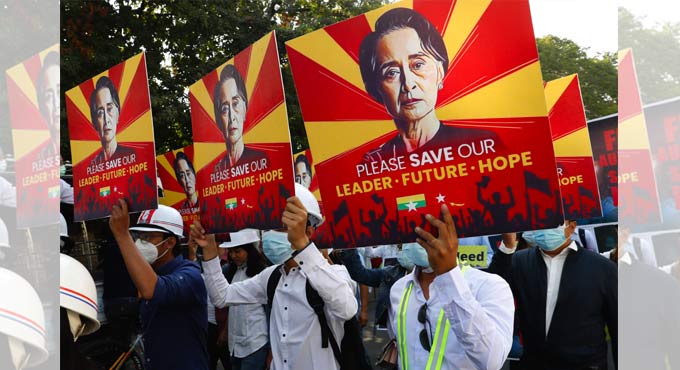 Myanmar rattled by army movements, apparent internet cutoff