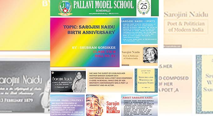 Pallavi Model School: Tributes paid to Nightingale of India