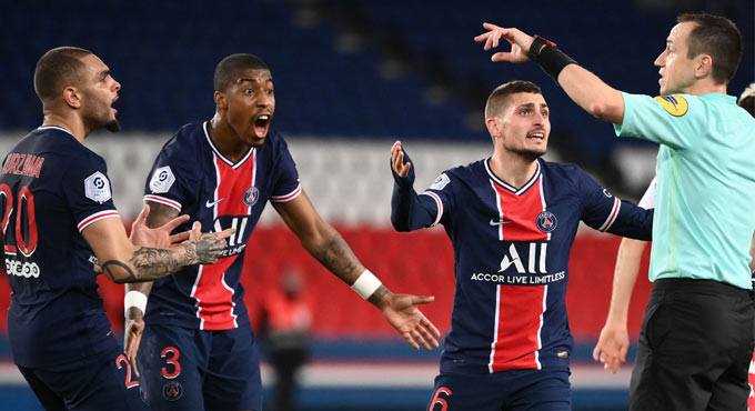 Paris Saint-Germain lose to Monaco, Lille extend lead in Ligue 1