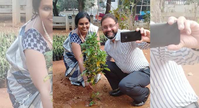 Green India Challenge: Preethi Nigam plants saplings along with husband