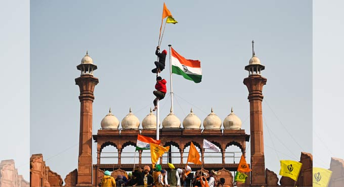 Republic Day violence: Man who climbed Red Fort tomb arrested