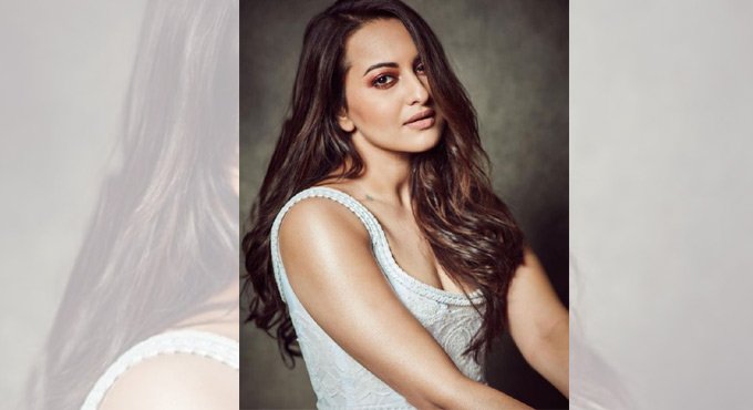 Actress Sonakshi Sinha shines in pristine white ensemble